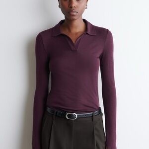 SOLD Cos Merino Wool Polo Shirt